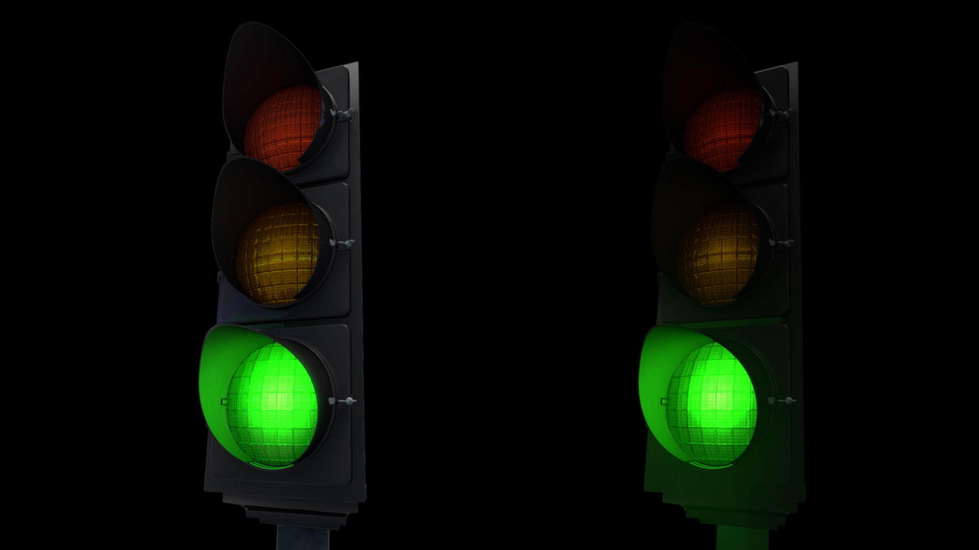 红绿灯带透明通道白天黑夜两个版本视频的预览图