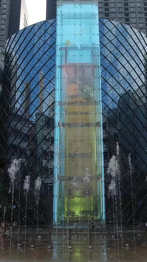 城市音乐喷泉高清视频视频的预览图