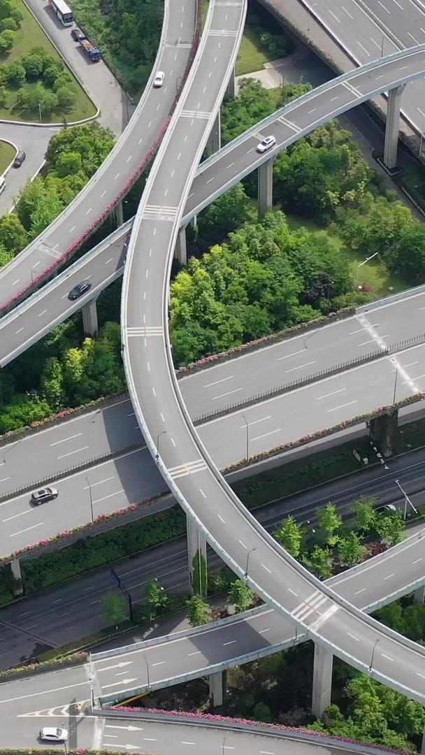 杭州城市交通彩虹立交桥视频的预览图