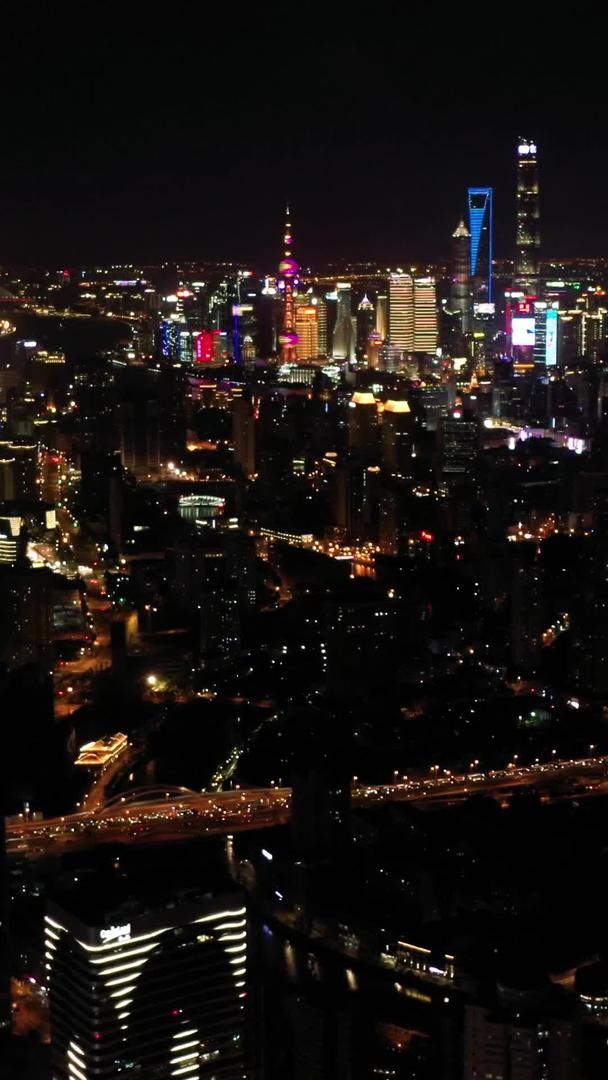 上海夜景全景航拍视频的预览图