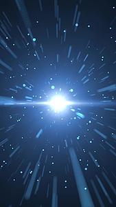 蓝色科技感粒子光线发散视频背景视频的预览图