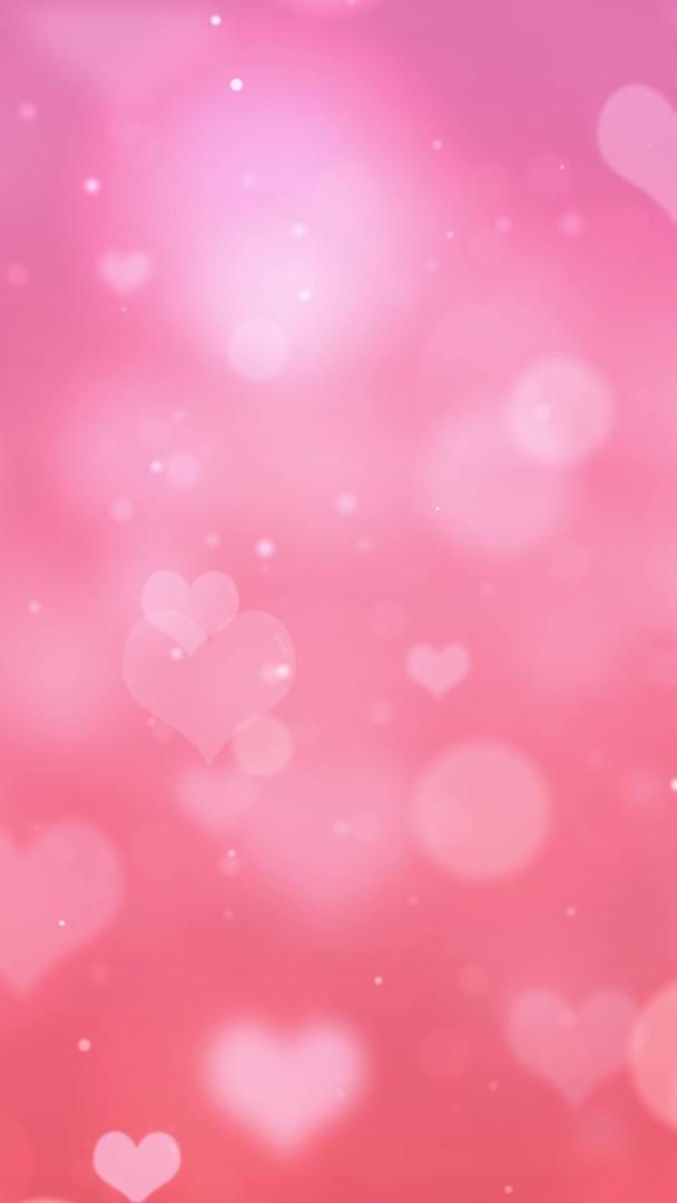 粉色动态梦幻唯美爱心粒子背景视频视频的预览图