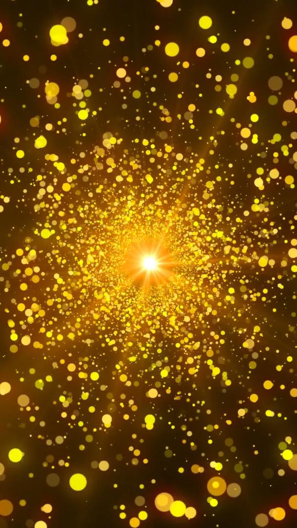 金色粒子穿梭背景视频视频的预览图