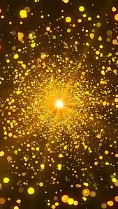 金色粒子穿梭背景视频视频的预览图