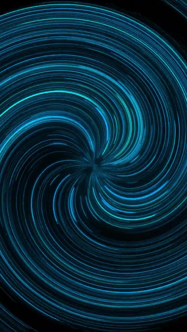 蓝色粒子旋转抽象背景视频的预览图