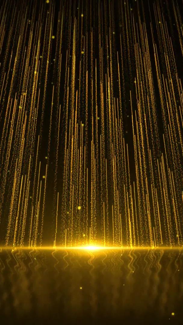 金色粒子光线晚会演出背景视频的预览图