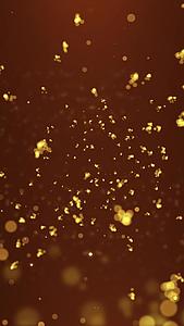 金色动态粒子火球视频元素视频的预览图