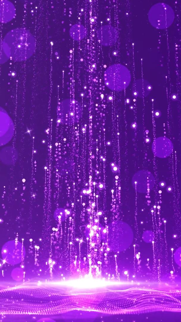 梦幻紫色粒子拖尾效果视频背景视频的预览图