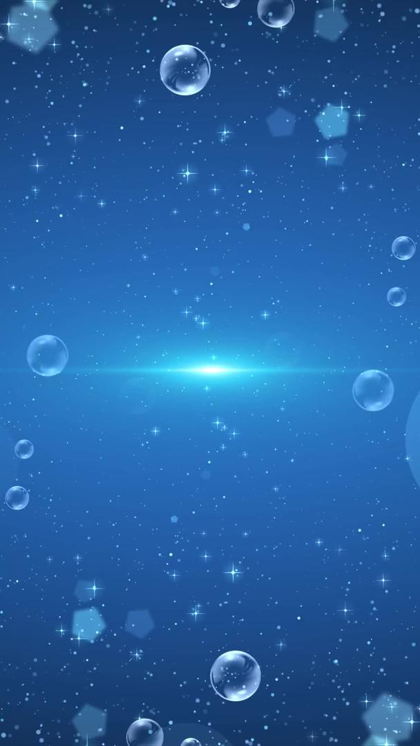 蓝色梦幻唯美粒子光效视频背景视频的预览图