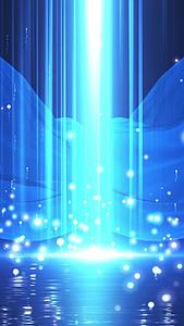 蓝色唯美动态粒子光效视频背景元素视频的预览图