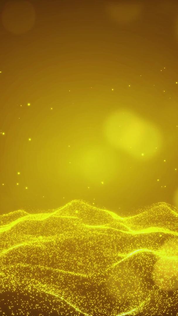 金色粒子海洋光效背景视频的预览图