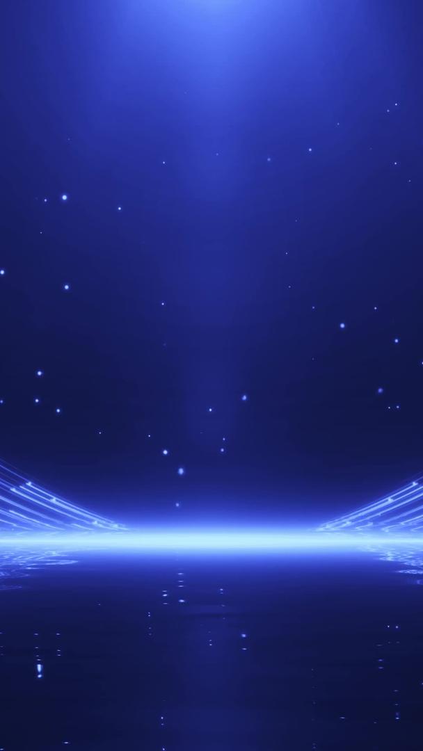 蓝色科技粒子光效背景视频的预览图
