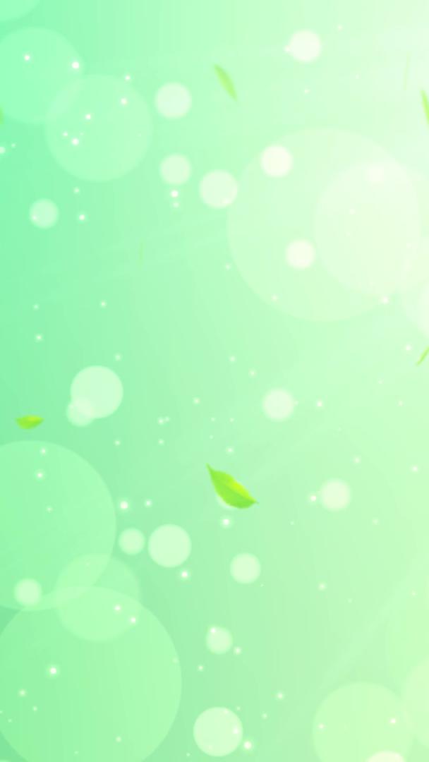 绿色动态粒子树叶飘落背景视频视频的预览图
