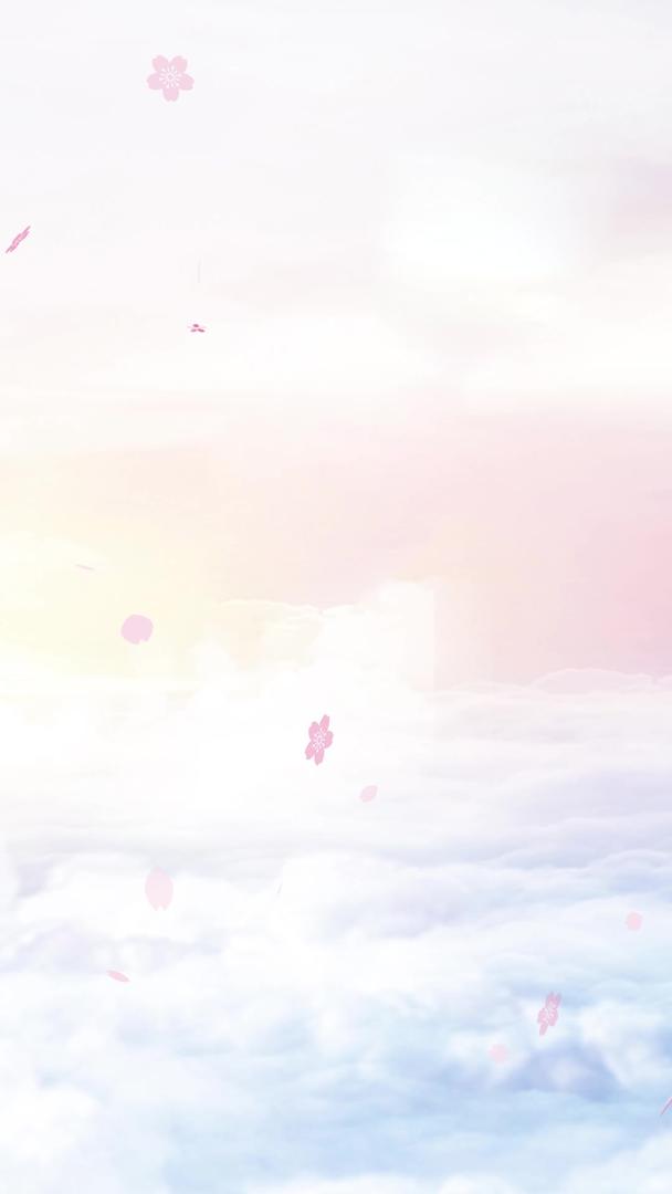 樱花云层唯美舞台背景视频的预览图