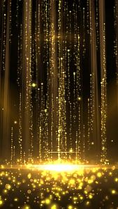 唯美动态金色粒子光效舞台背景视频视频的预览图