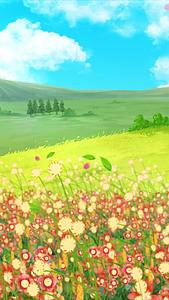 唯美的春天花草背景素材视频的预览图