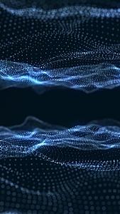 蓝色粒子三维空间背景视频的预览图