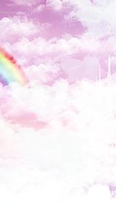 唯美动态云彩彩虹背景视频视频的预览图
