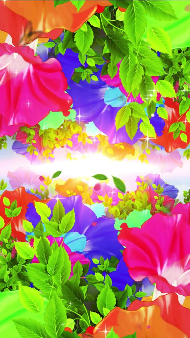 唯美的鲜花背景素材视频的预览图