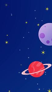 卡通宇宙星球背景视频的预览图