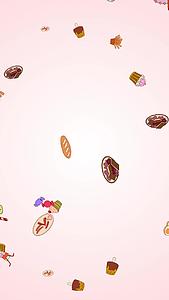 甜品卡通儿童动态背景视频的预览图