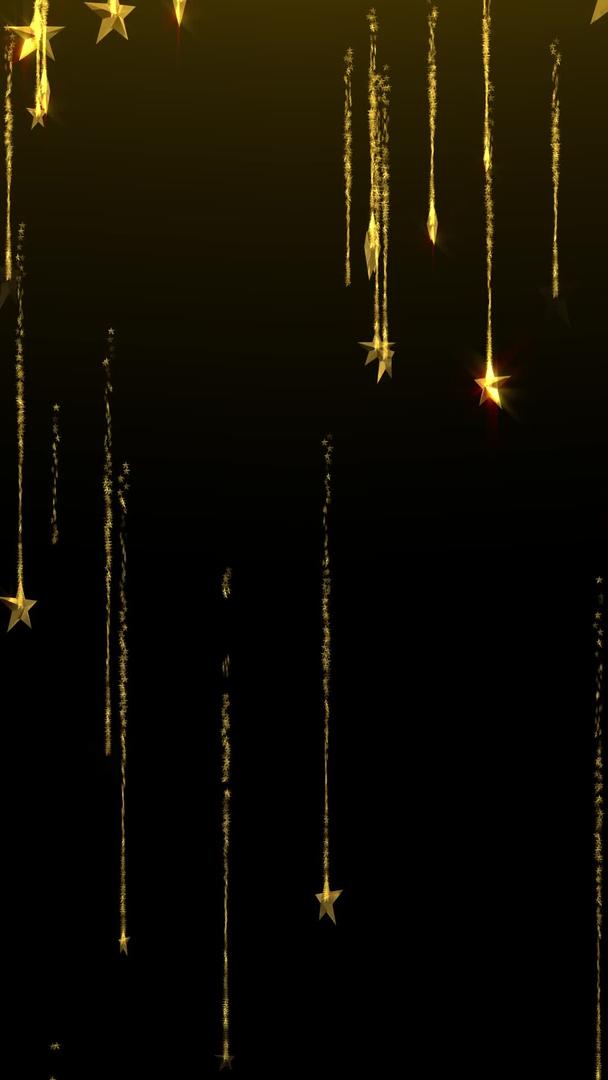 金色五星粒子线背景视频的预览图