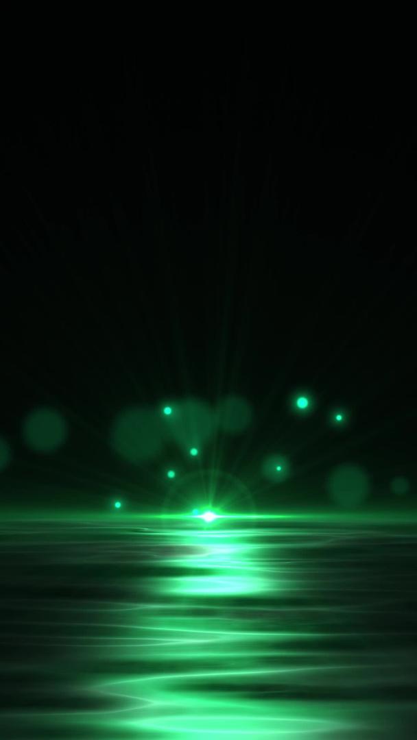 唯美萤火粒子海洋视频的预览图