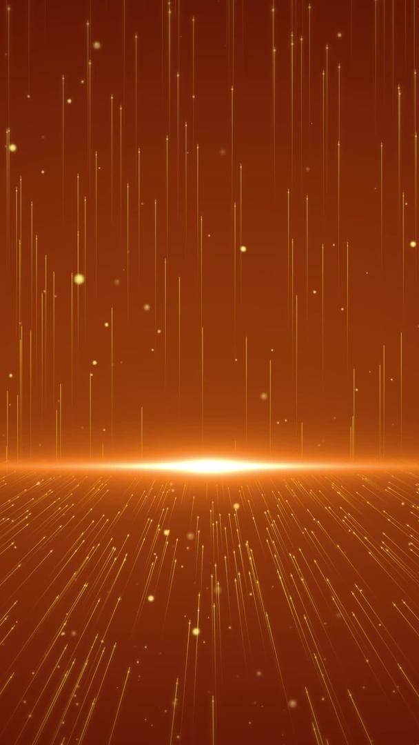 金红色空间粒子背景循环视频的预览图