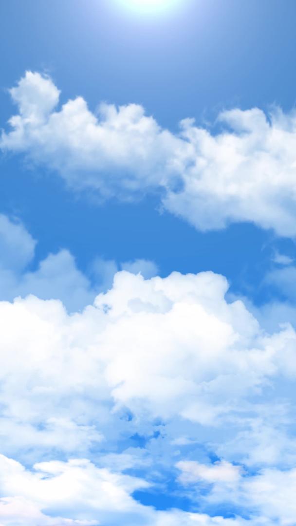 蓝天白云动画背景视频的预览图