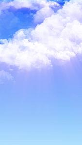 唯美的蓝天白云背景素材视频的预览图