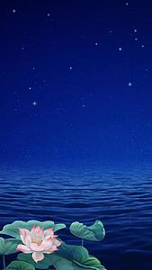 梦幻浪漫海上月亮视频素材视频的预览图