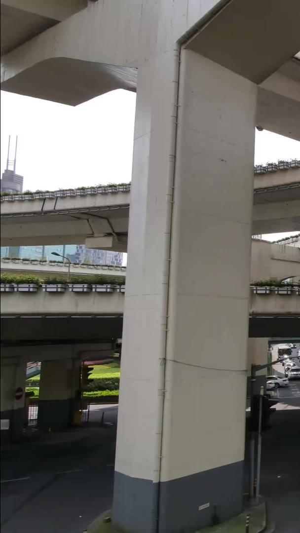 延迟上海延安路高架龙柱车流视频的预览图