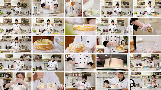 水果生日蛋糕制作合集视频的预览图