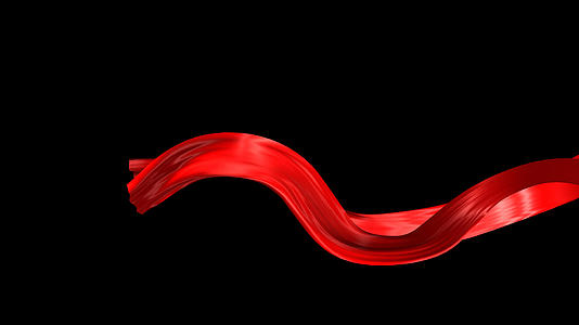 红绸布料绸缎红飘带视频的预览图