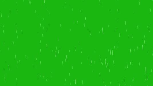 下小雨绿幕视频素材视频的预览图