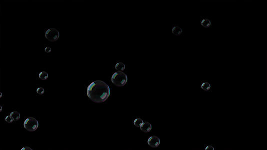 4k泡泡上升动画元素带透明度视频的预览图