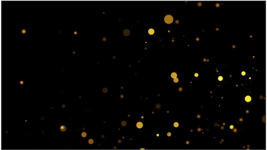 金色粒子上升（带透明通道）视频的预览图