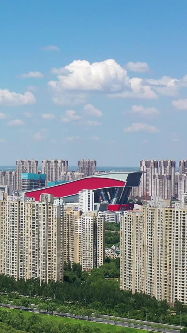 松北新区哈尔滨城市风景高楼群视频的预览图