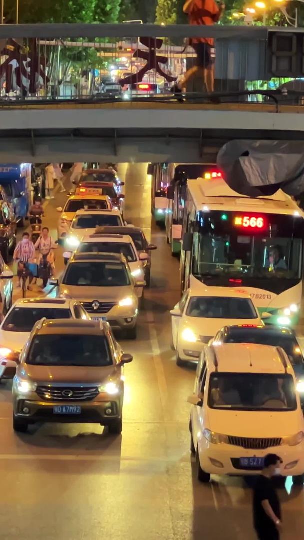 城市节日夜交通交通道路街景素材视频的预览图