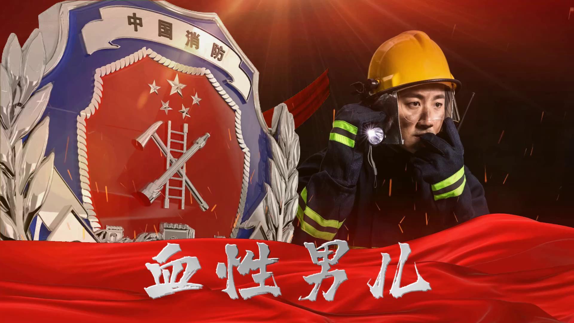 消防宣传大气红绸粒子视频的预览图
