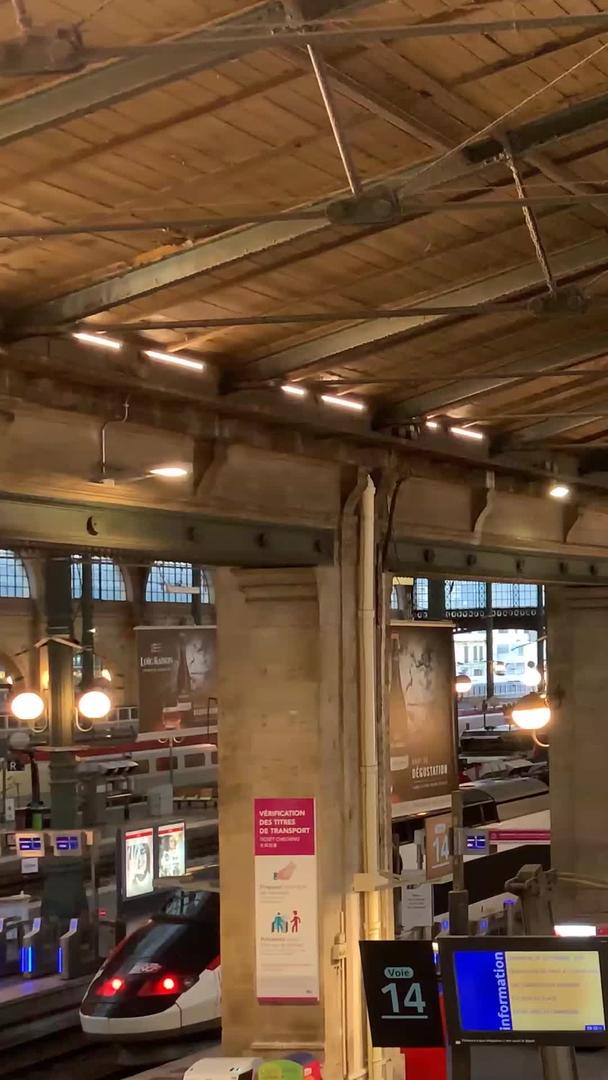 法国巴黎火车站北站实拍视频集合视频的预览图