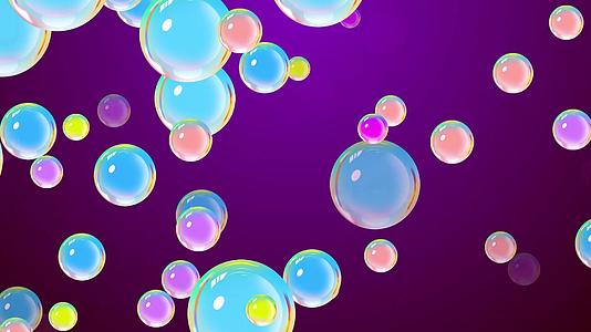 4K彩色泡泡气泡背景视频视频的预览图