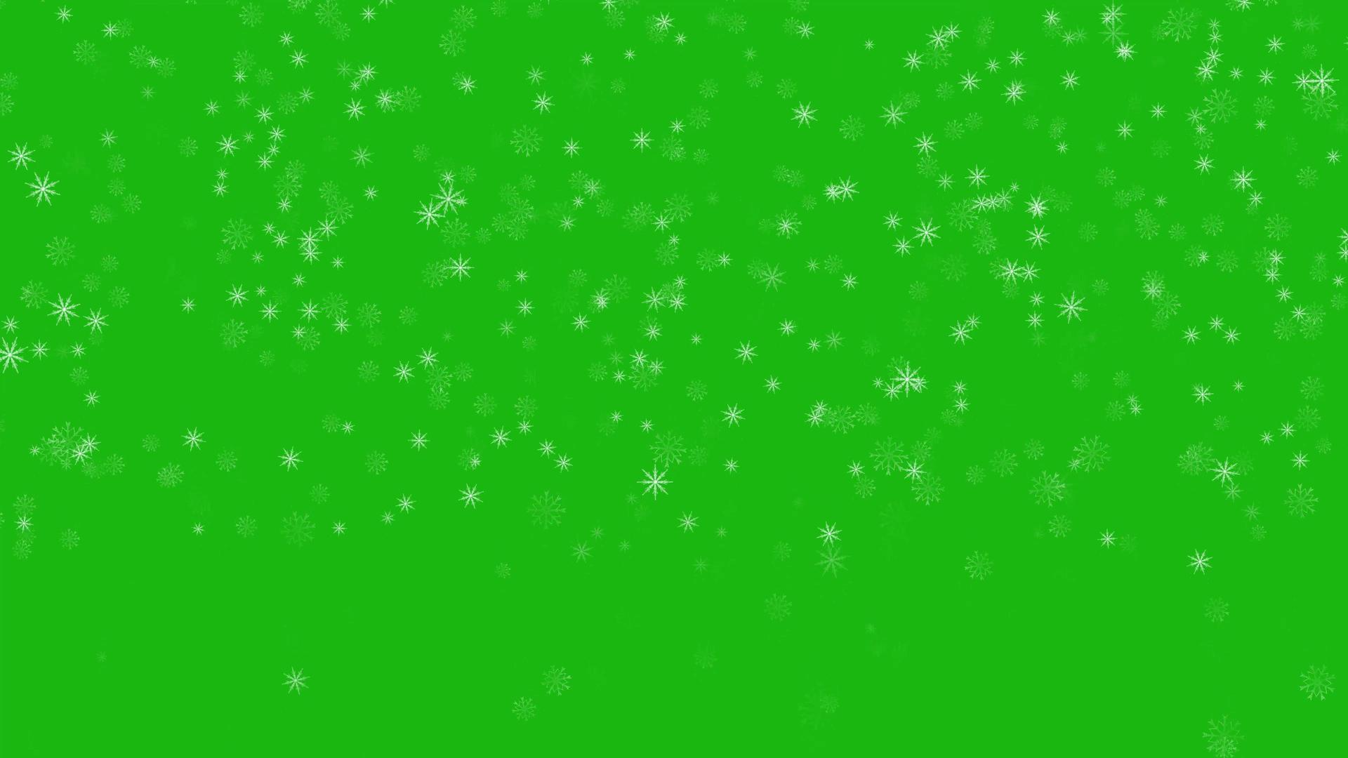下雪绿幕特效素材视频的预览图