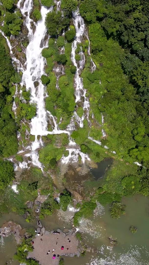 贵州荔波小七孔翠谷瀑布视频的预览图