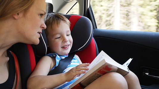 母亲和儿子带着书带着书旅行视频的预览图