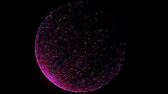 紫色颗粒发光有足迹30D传承视频的预览图