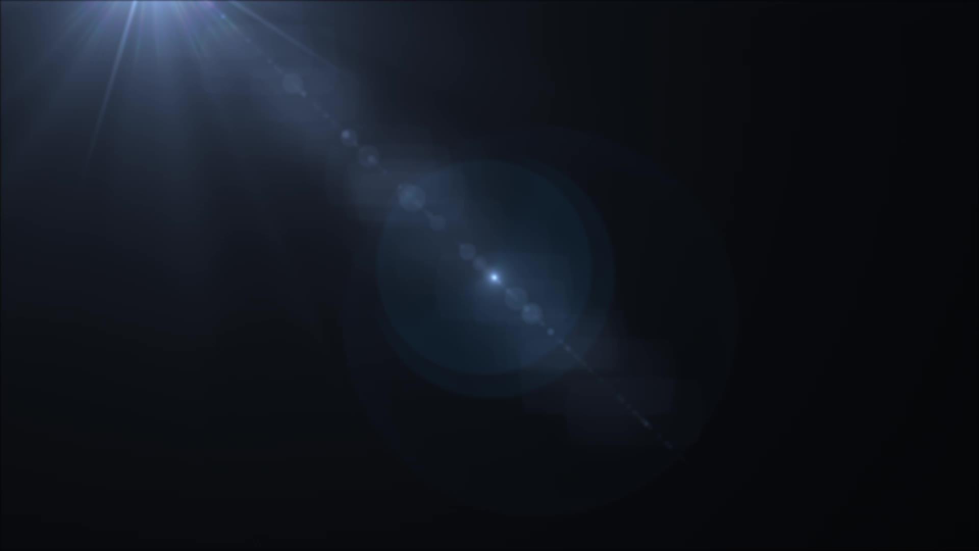 黑色背景的光束在顶部发光视频的预览图