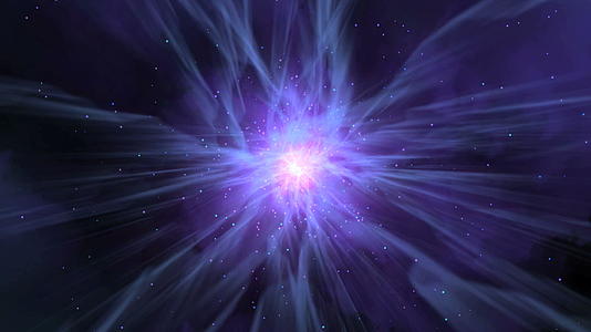 在太空中飞行光抽象星云视频的预览图