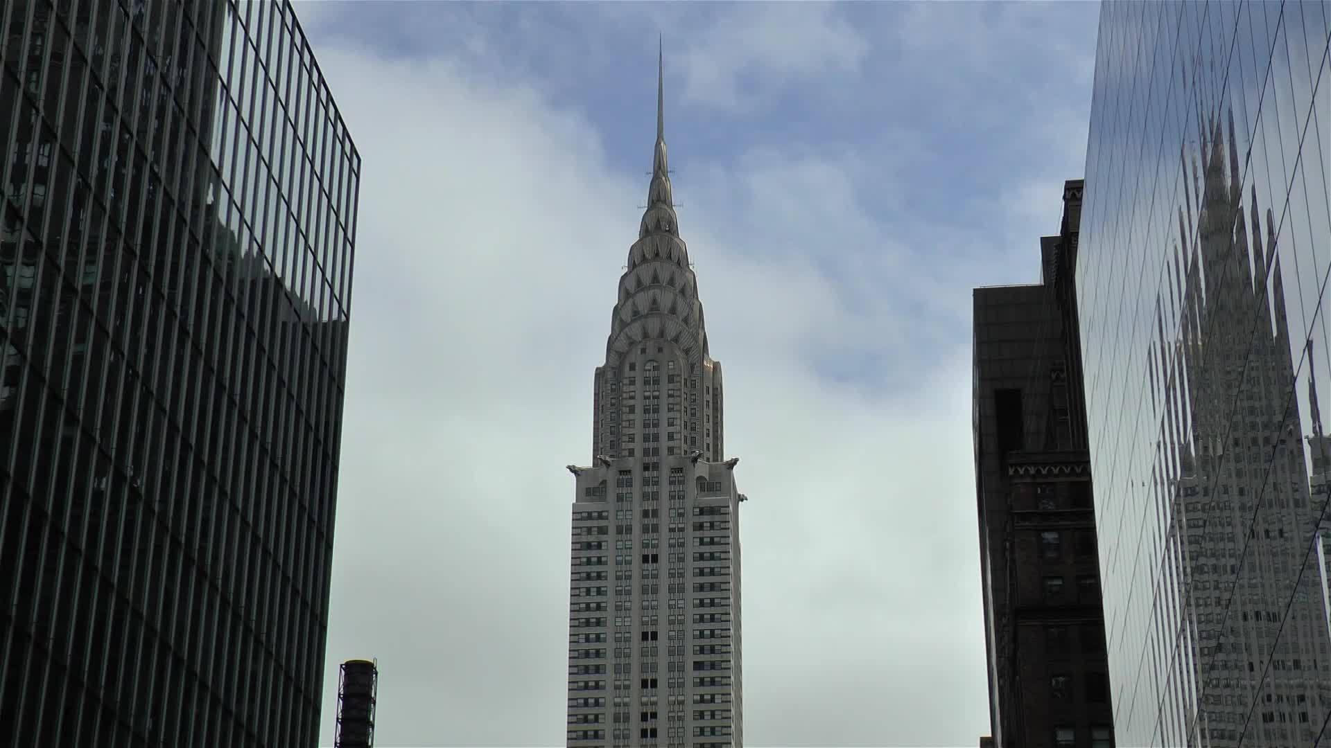 纽约克莱斯勒大楼的视图视频的预览图