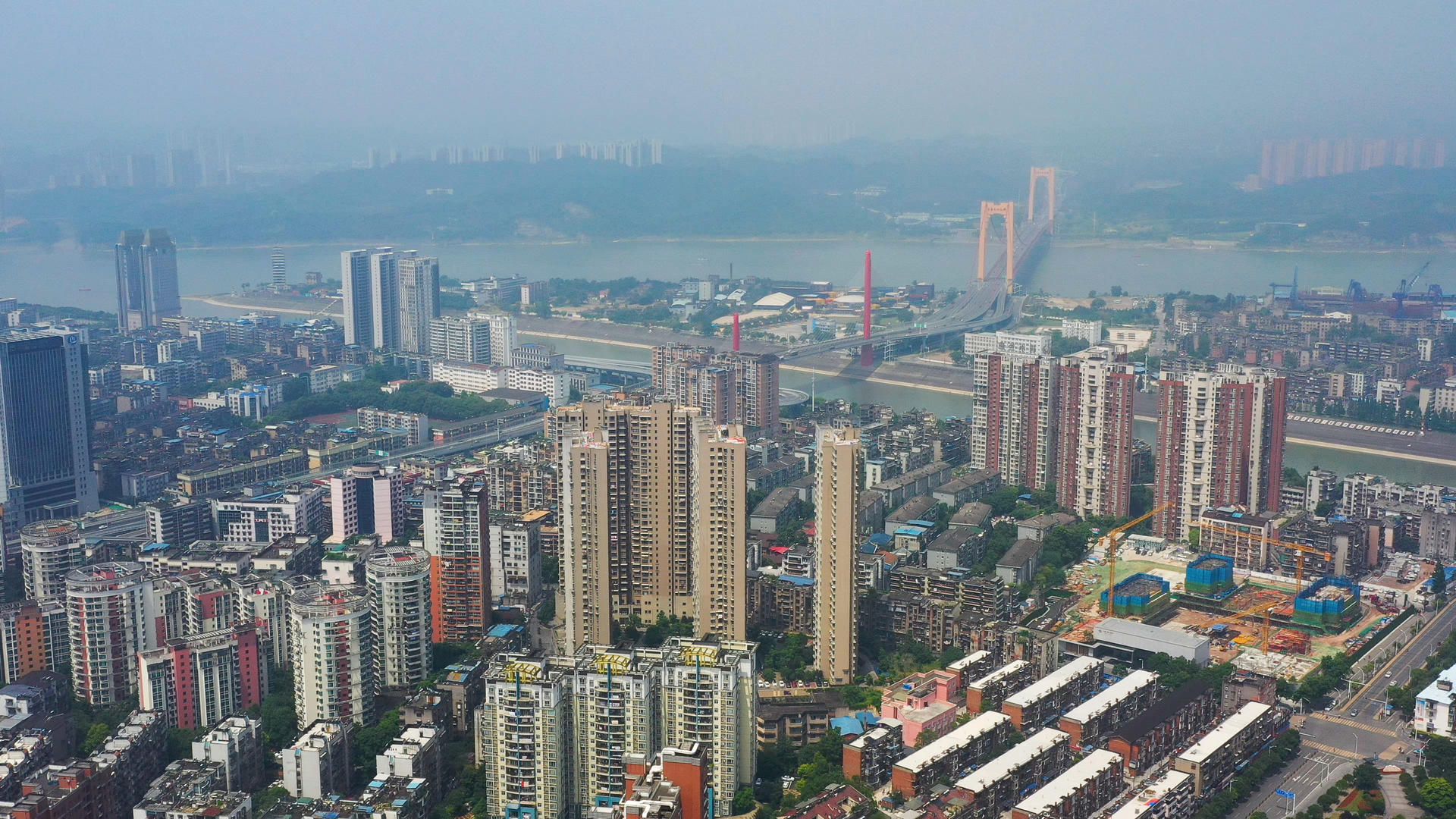 4K航拍宜昌城市建筑合集视频的预览图